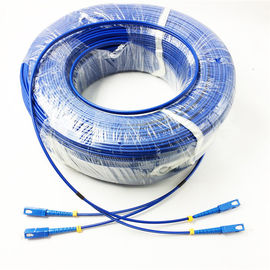 Cable acorazado del remiendo de la fibra óptica, cordón de remiendo al aire libre multifilar unimodal del Lc Lc
