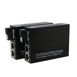 el 100M 1 Ethernet del puerto Fiber+2Rj45 al medios convertidor de la fibra con el conector del SC