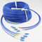 Cable acorazado del remiendo de la fibra óptica, cordón de remiendo al aire libre multifilar unimodal del Lc Lc